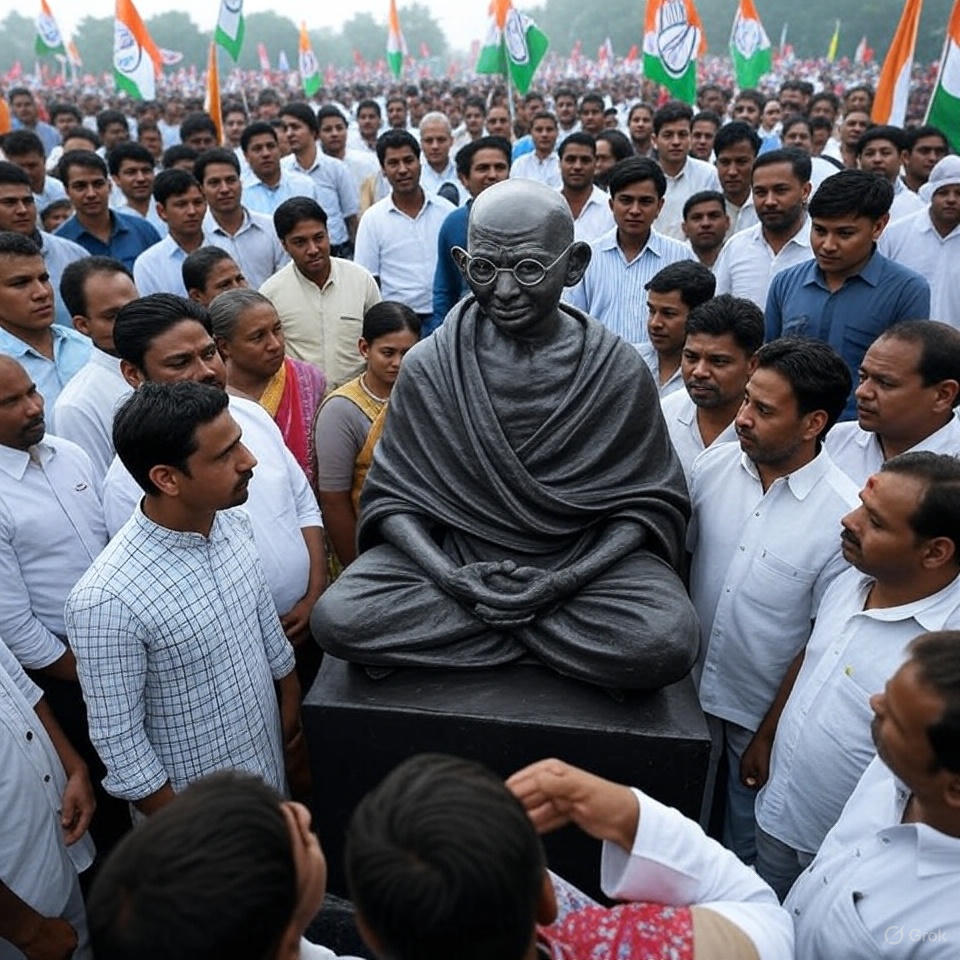 गांधी की धरोहर और राजनीति की टकराहट